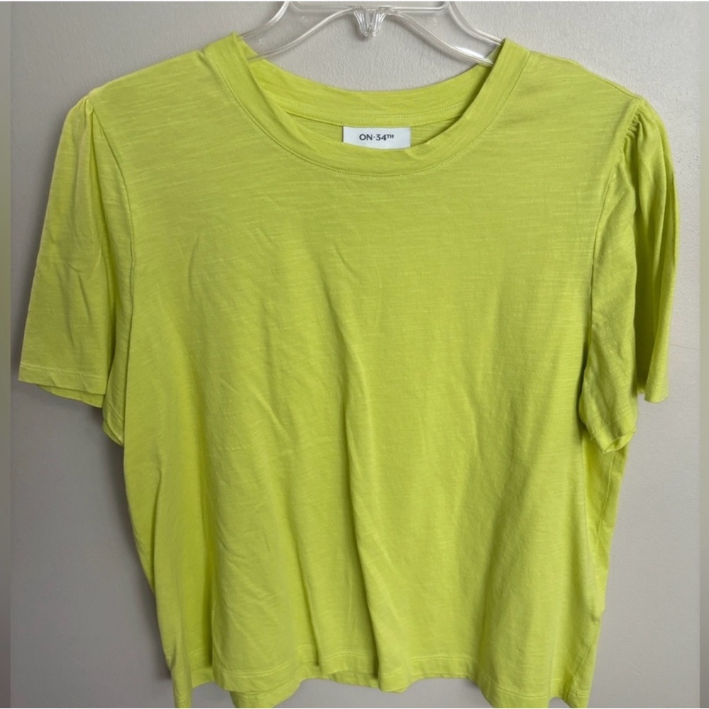 On 34th Women's Lime Green Top